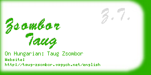zsombor taug business card